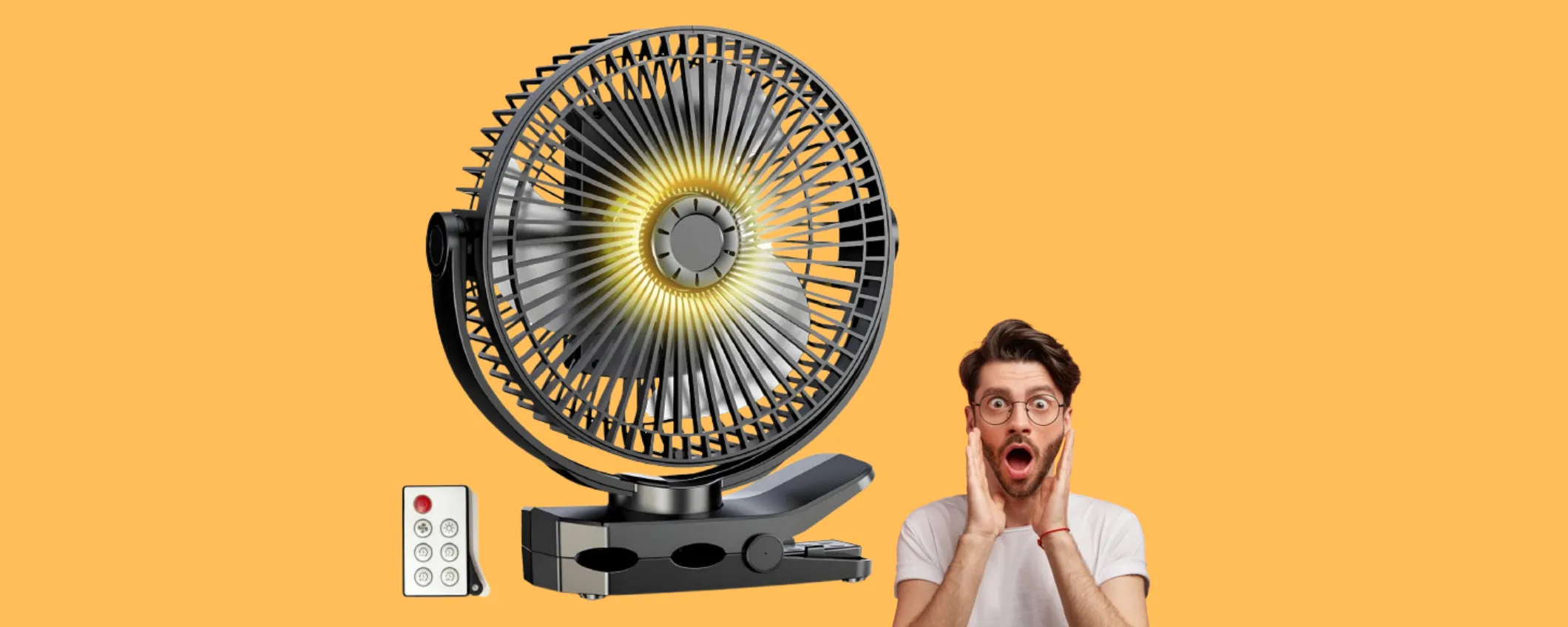 Caldo soffocante? Prova il ventilatore a clip portatile
