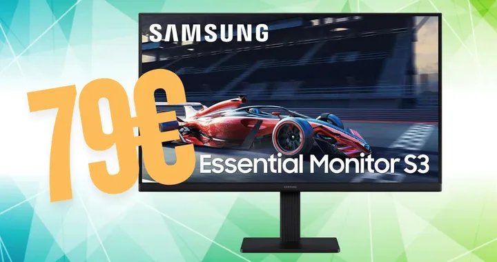 Monitor Samsung S30GD da 24" FHD con pannello IPS da 100 Hz (79€)