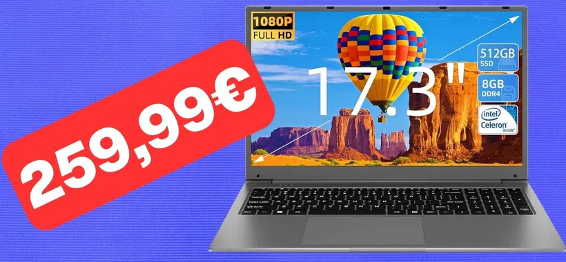 Notebook con 8GB di RAM e SSD da 512GB in MEGA SCONTO su Amazon