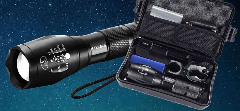 Torcia 6000 lumen super ACCESSORIATA a 14€: offertaccia limitata