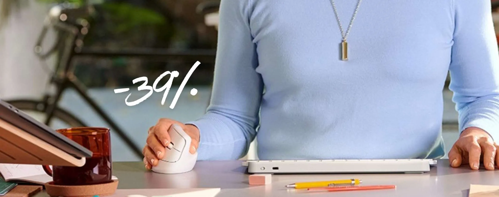 Logitech Lift: zero fatica anche dopo ore con questo mouse verticale ergonomico