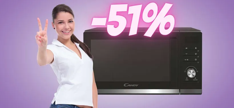 Forno a microonde Candy Moderna da 20L autopulente in SCONTO al 51%