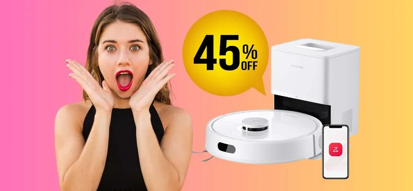 Robot aspirapolvere e lavapavimenti roborock Q7 L5+ Set al 45% è un best buy