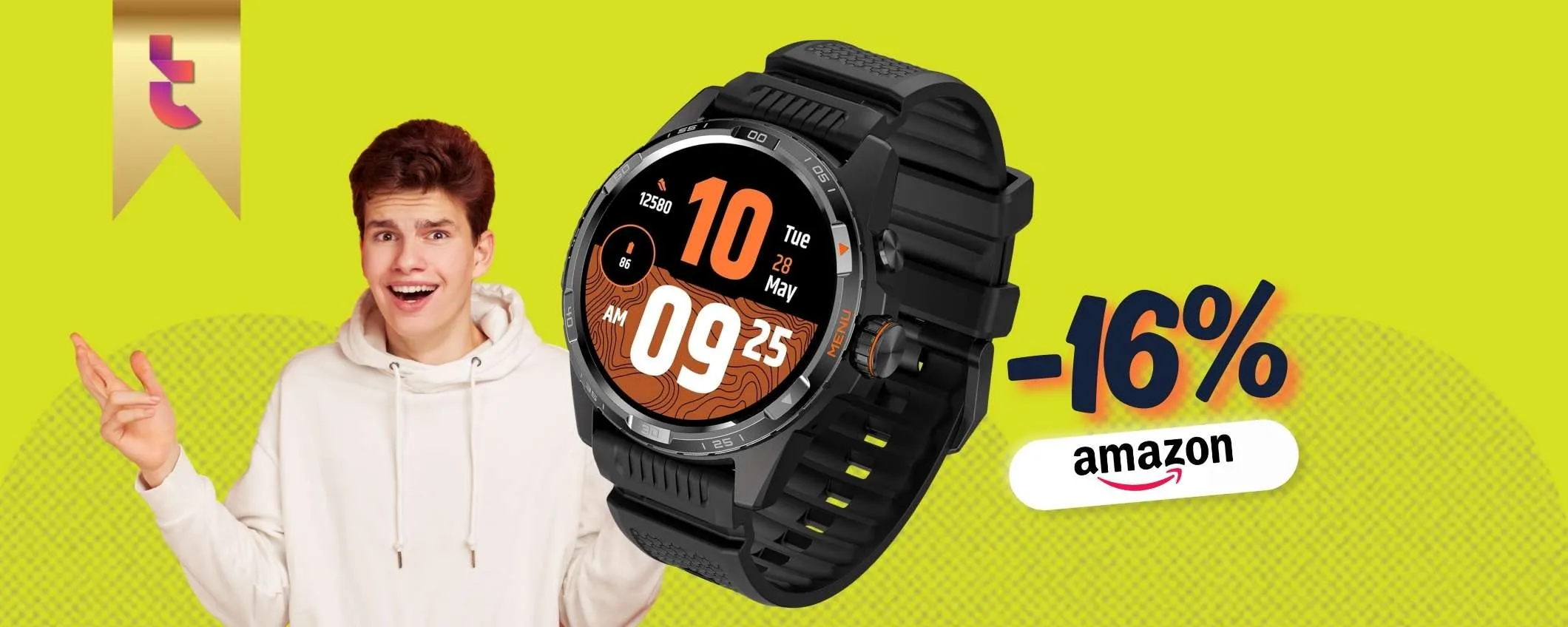 Ticwatch Atlas rileva se cadi e ti mette al sicuro, 90h di batteria
