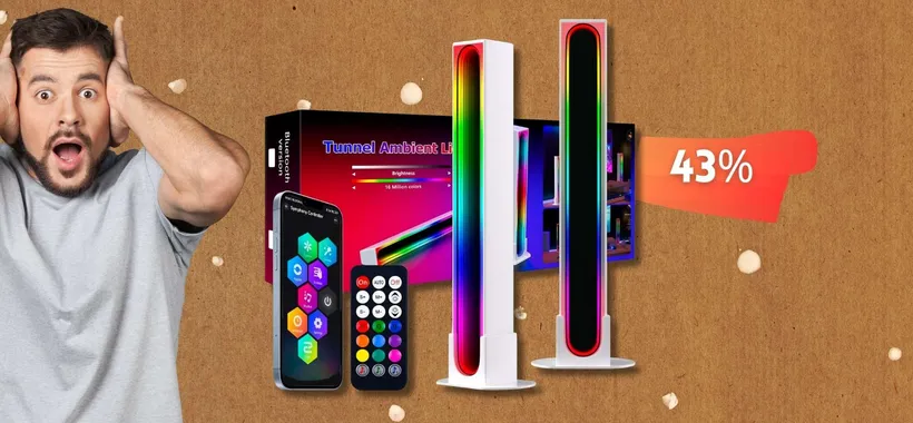COUPON disintegra il prezzo di queste lampade LED RGB, scrivania WOW