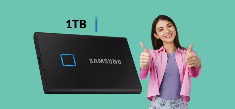 SSD esterno 1TB Samsung: dati PROTETTI con l'impronta digitale