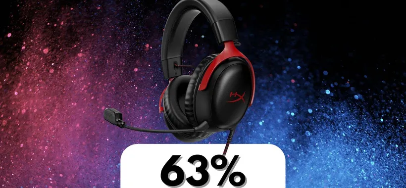 Cuffie gaming HyperX Cloud III: il prezzo crolla da 119 a soli 43 euro