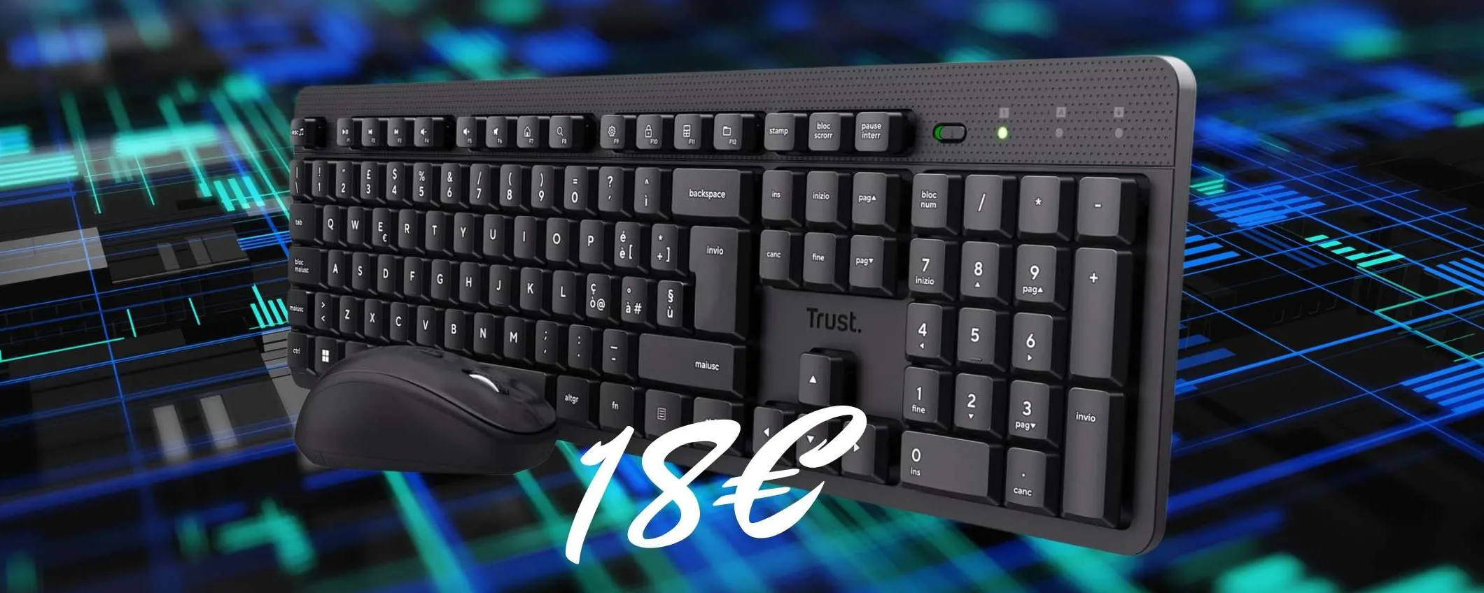 Tastiera e mouse wireless a 18€? Tutto vero con la Tech Week Amazon