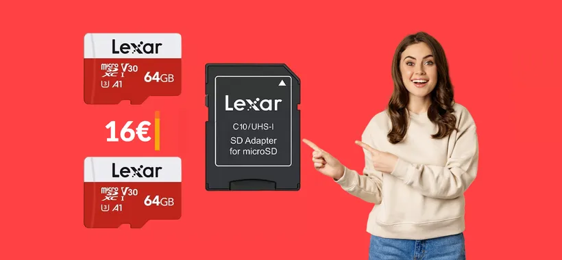 MicroSD 64GB Lexar: con 16€ ne prendi DUE, sono velocissime