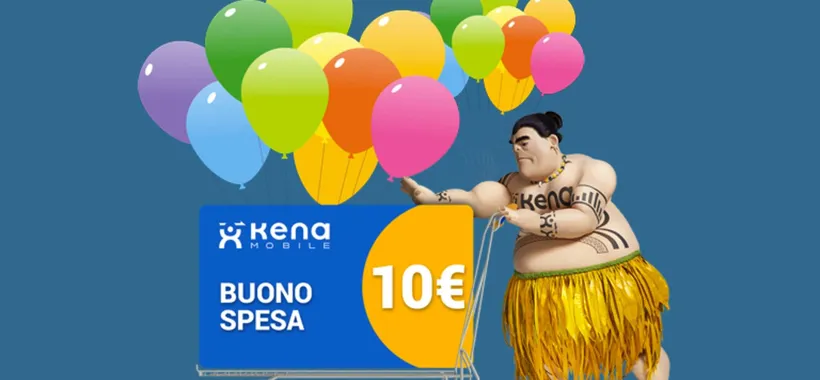 Kena Mobile: buono spesa da 10€ con la portabilità