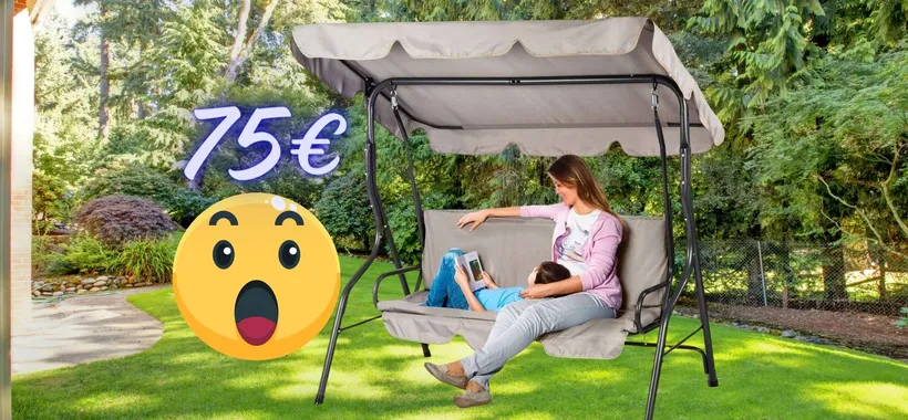 Dondolo da giardino con copertura per il sole tuo a SOLI 75€, un AFFARE