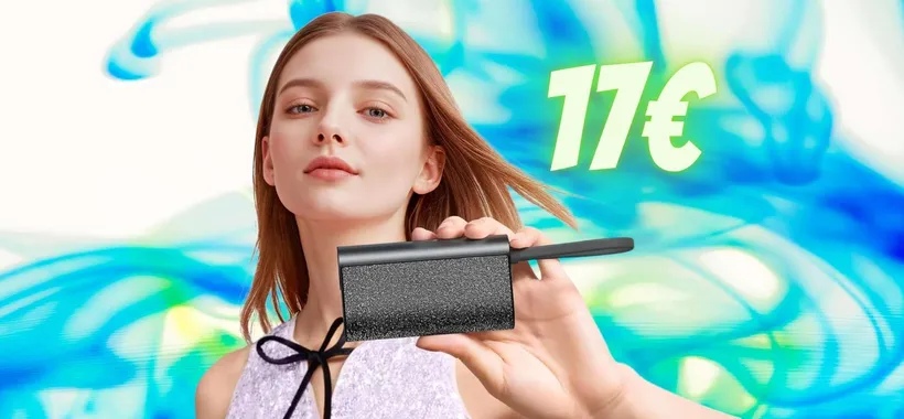 Batteria sempre carica con questo Power Bank da 10000mAh leggero e veloce