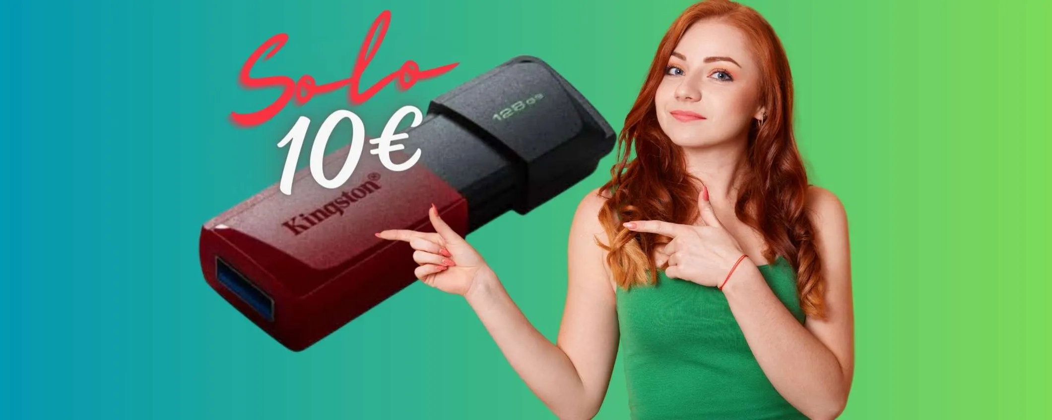 Pendrive Kingston da 128GB a PREZZO BOMBA su Amazon, soli 10€