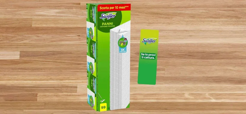 Swiffer: 99 panni di SCORTA a 18,99€ con sconto del 32% (Amazon)