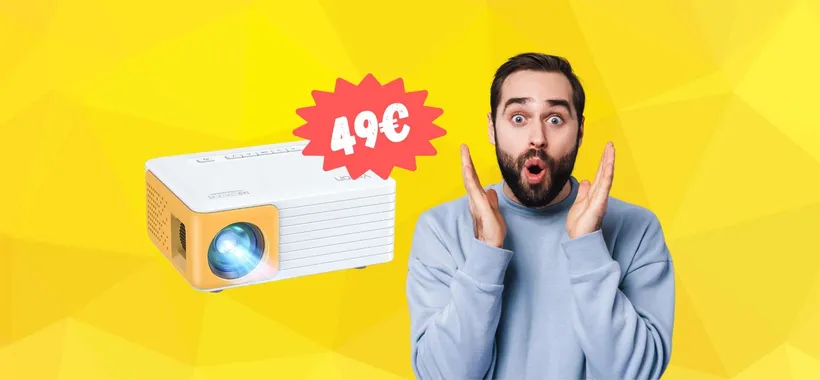 Trasforma la parete in un cinema con il mini proiettore a soli 49€