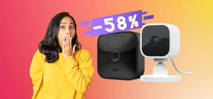 Bundle PAZZESCO: 2 videocamere di sicurezza interno ed esterno al 58%