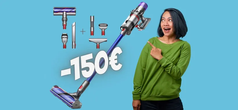 Dyson V11: il RE degli aspirapolvere senza fili in SCONTO di 150€