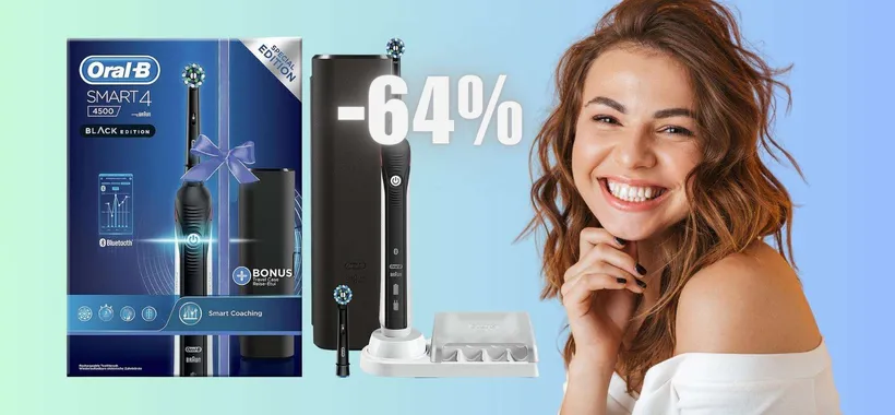Oral-B Smart 4 4500: l'EPICO spazzolino elettrico a PREZZO BOMBA
