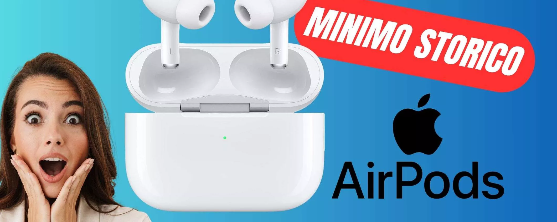 Le Apple AirPods Pro di 2ª generazione CROLLANO al MINIMO STORICO