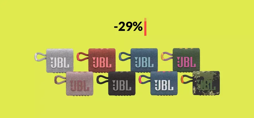 Cassa Bluetooth JBL: compatta, impermeabile e POTENTE (31€)
