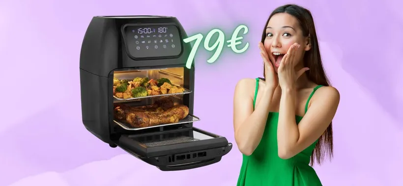 Friggitrice ad aria SUPER da 10 Litri a SOLI 79€: cucina sana e veloce
