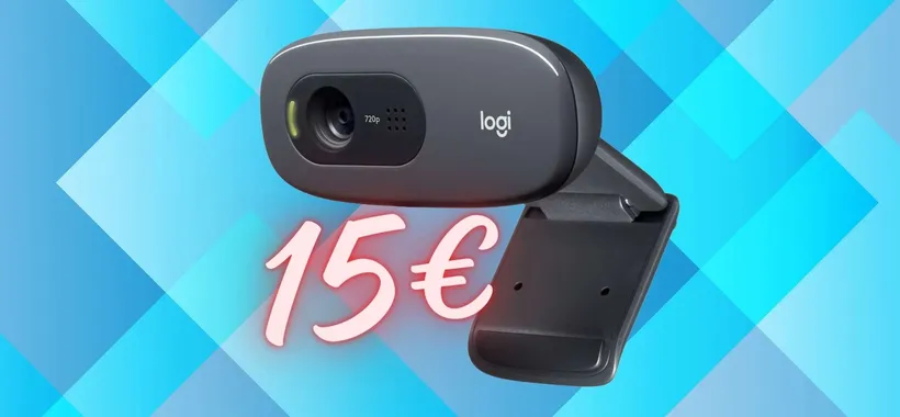 Logitech C270: webcam HD con microfono per conferenze perfette (15€)