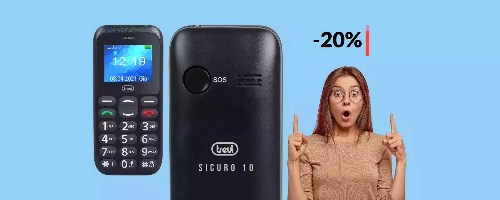 Nuovo cellulare? Questo con pulsante SOS costa poco più di 20€