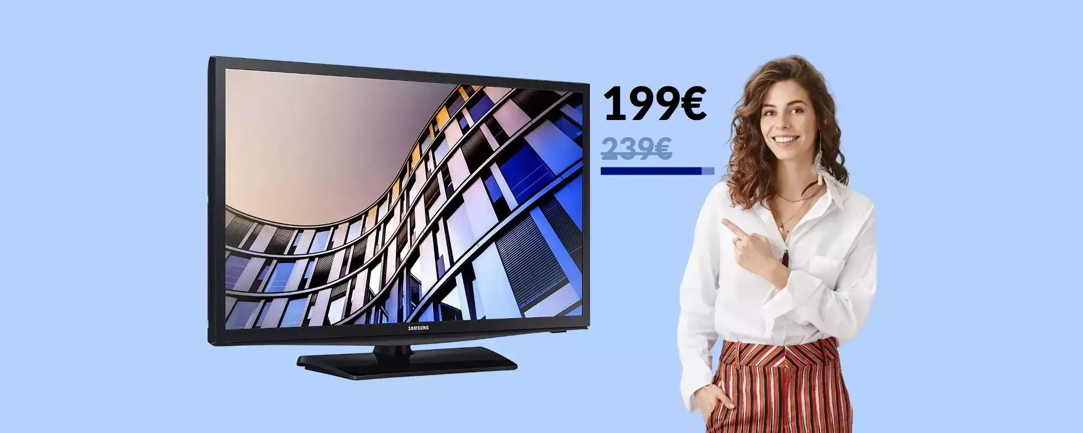 Smart TV Samsung da 24 pollici in offerta: prezzo bomba e tante funzioni