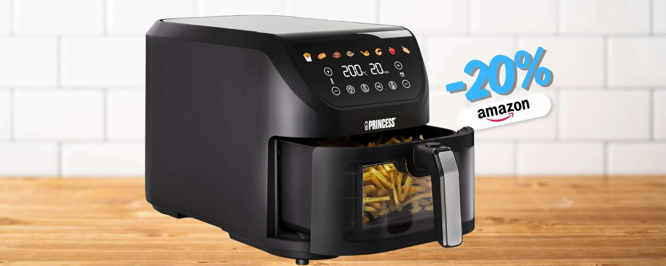 Friggitrice SlimFry: 8L di capienza e potenza 2000W a meno di 80€
