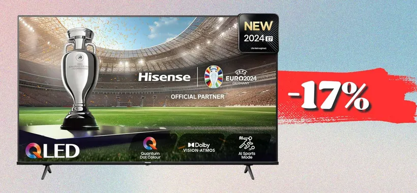 Hisense 65" di smart TV QLED 4K: un cinema in casa, prezzo FAVOLA