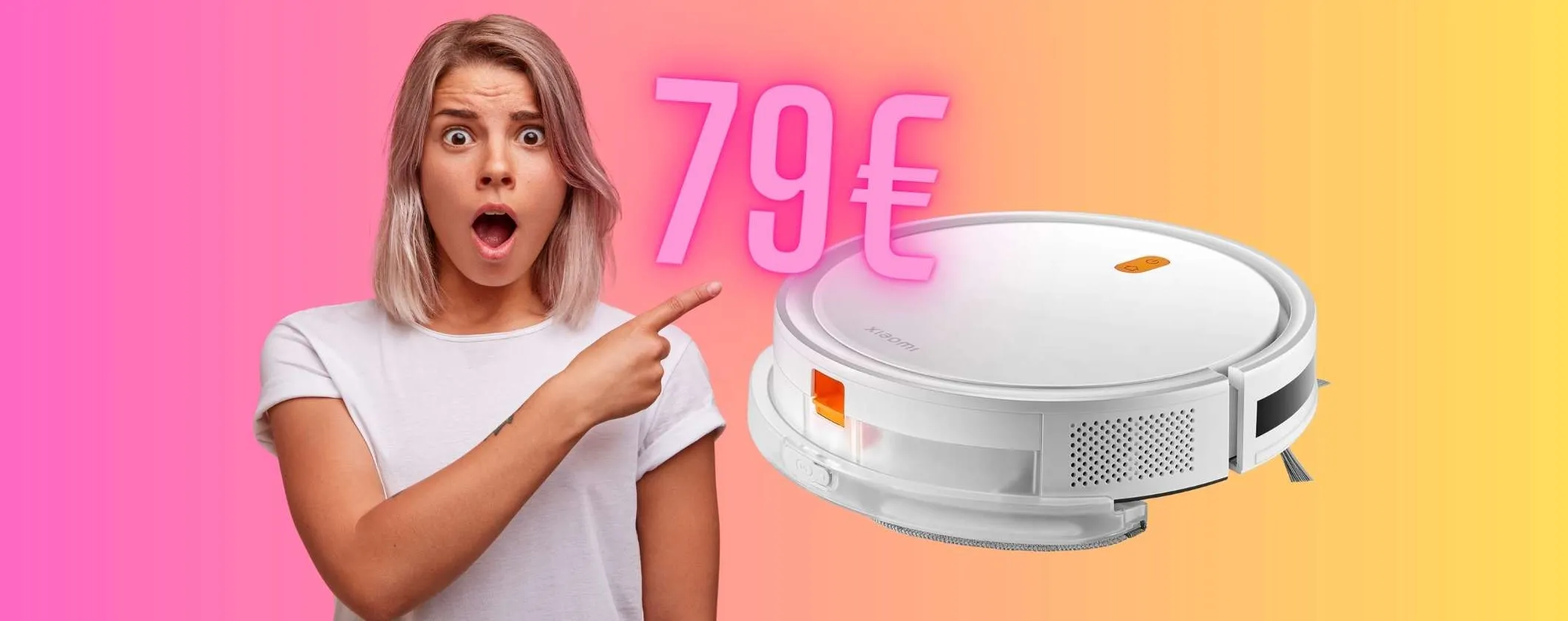 Amazon esagera: XIAOMI Robot Vacuum E5 con aspirazione e lavaggio a soli 79€