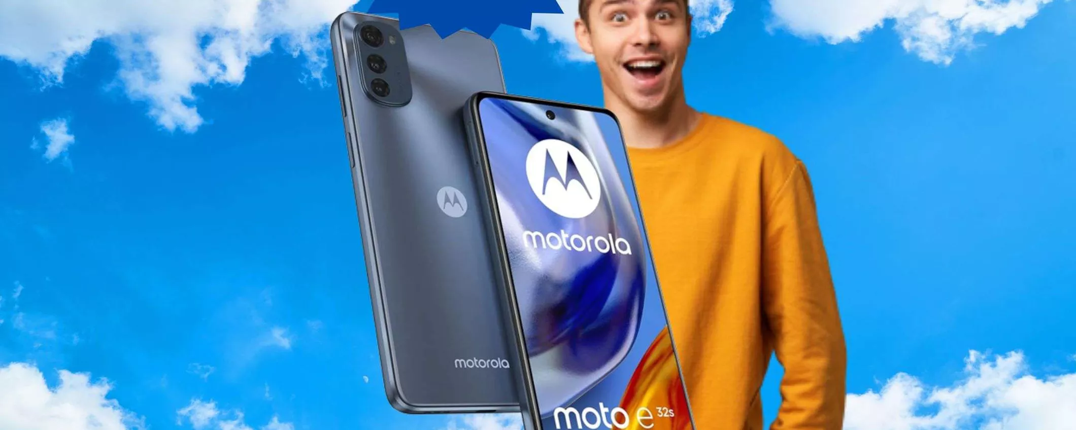Motorola Moto E32s: MEGA sconto del 39% su Amazon