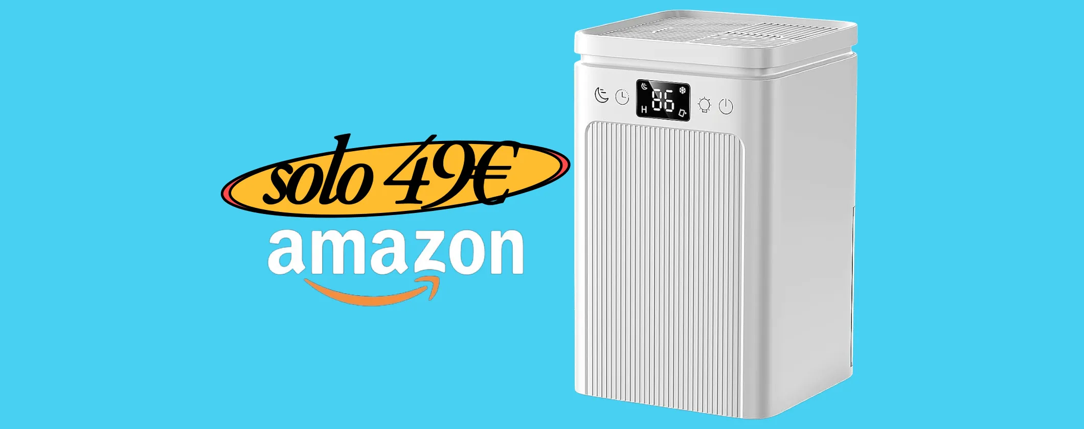 Deumidificatore portatile ultra silenzioso e dal basso consumo tuo a 49€