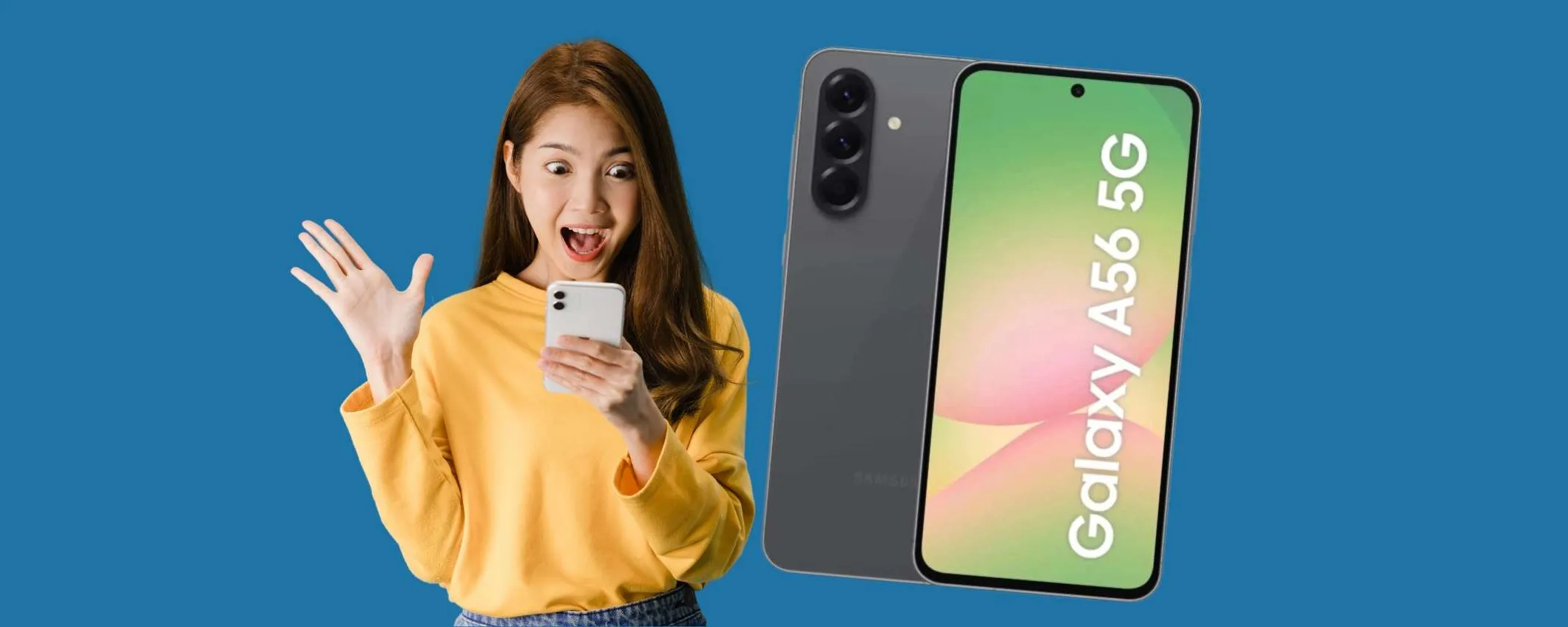 Samsung Galaxy A56 5G: il RE dei medio-gamma SCONTATO di 185€