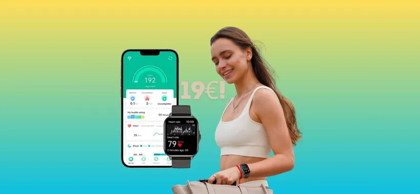 Smartwatch Android impermeabile con chiamata e salute a soli 19€
