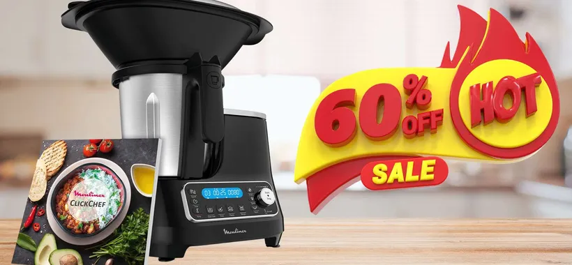 Moulinex: POTENTE robot da cucina a 181€ invece di 452€ (sconto SHOCK 60%)