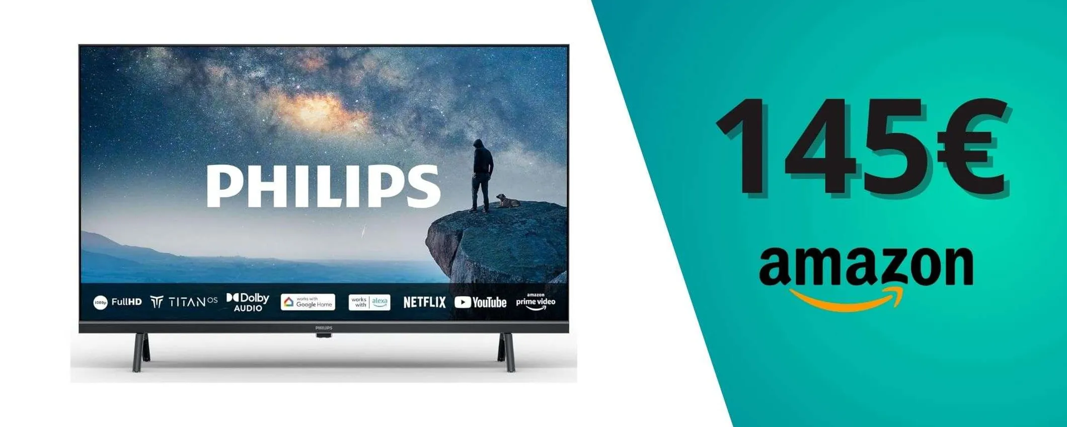 Smart TV Philips HD LED a soli 145,08€: il televisore economico da prendere subito