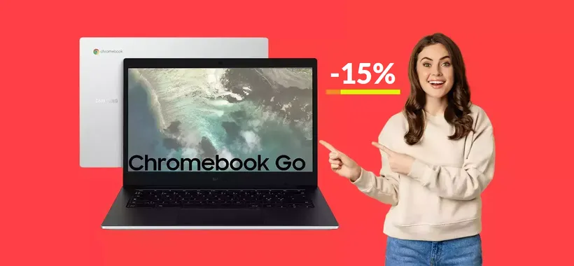 Samsung Galaxy Chromebook Go è un best buy ad appena 219€