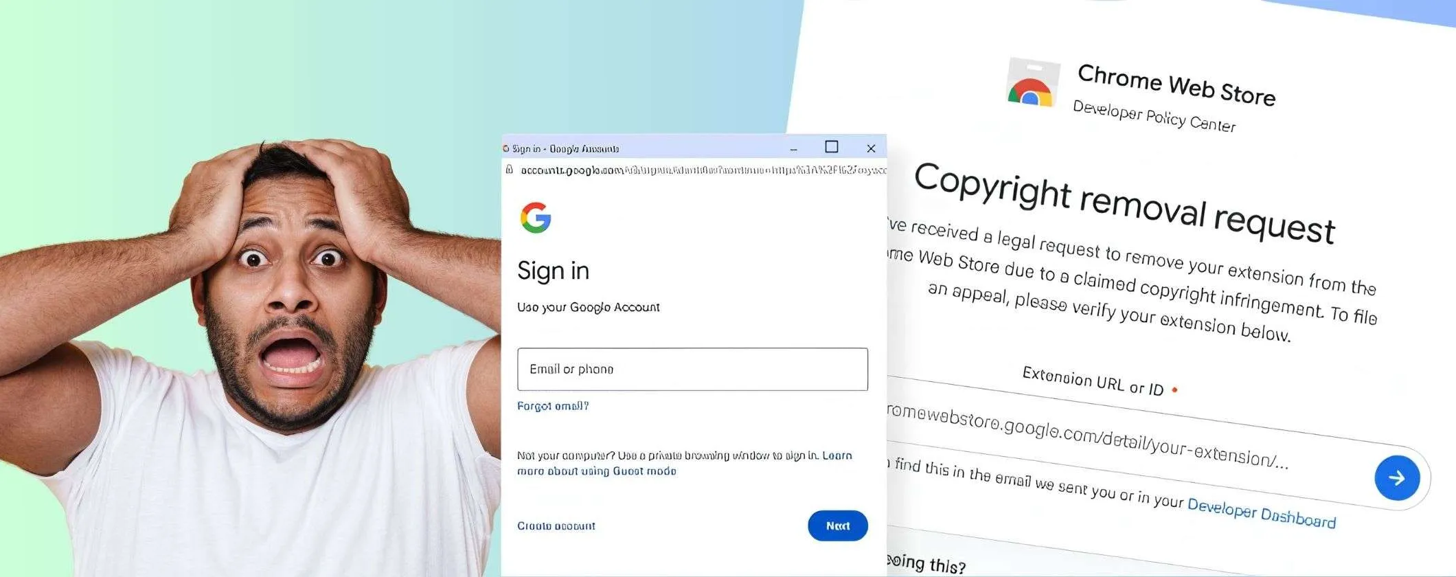 Avvisi di copyright stanno rubando le credenziali di accesso a Google