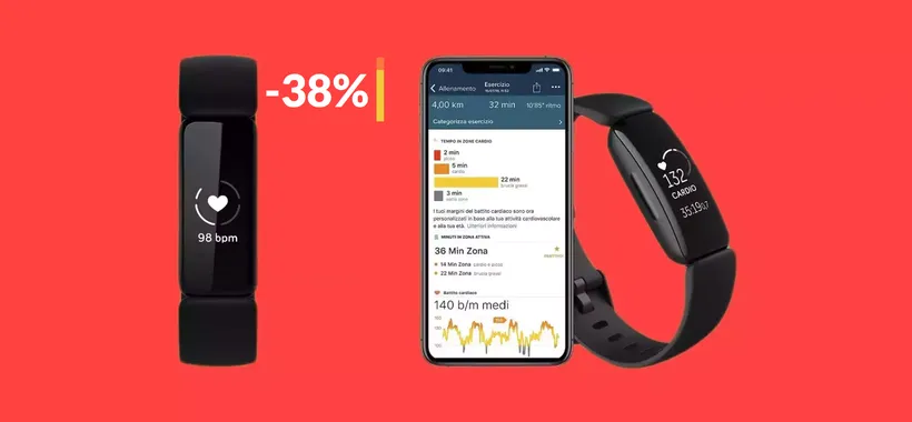 Fitbit Inspire 2: con poco più di 60€ porti a casa un gioiellino