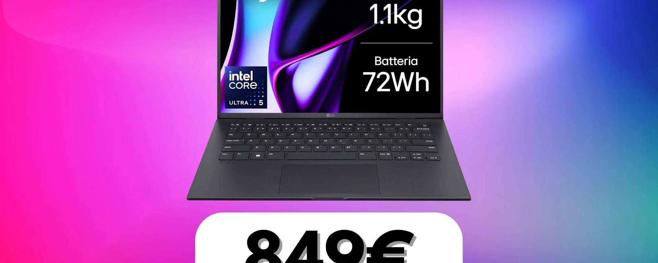 LG Gram: laptop leggerissimo e in super offerta su Amazon (-19%)