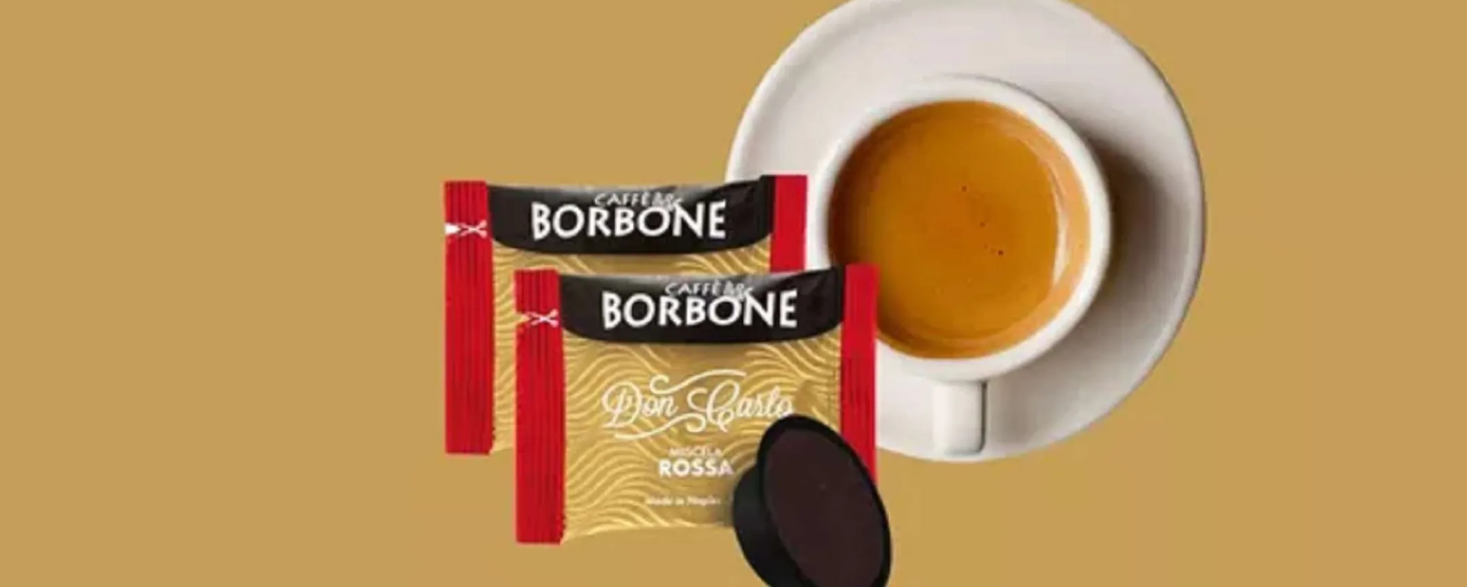 200 capsule caffè Borbone miscela Rossa per A Modo Mio a soli 15cent ciascuna!