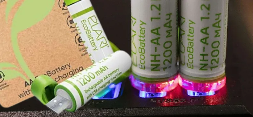 Batterie stilo AA con porta USB per la ricarica: GENIALATA a metà prezzo