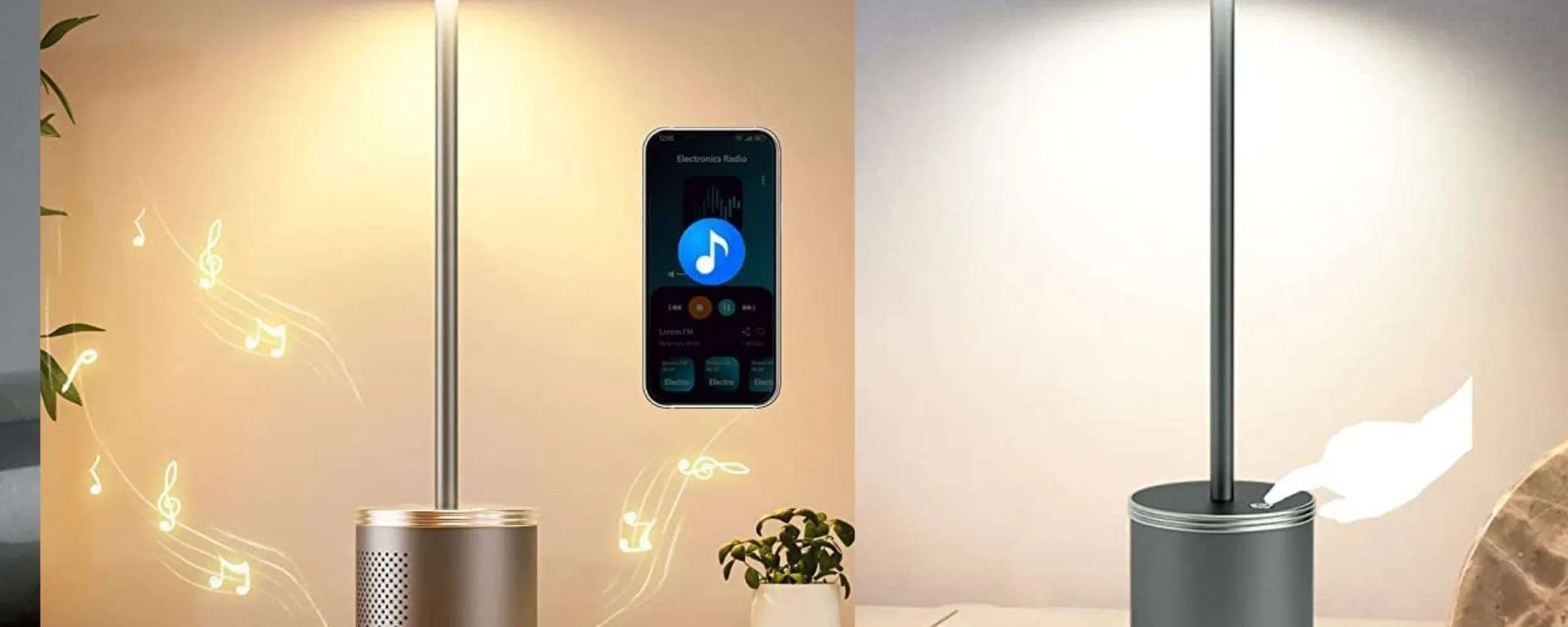 Lampada wireless di design con speaker Bluetooth a 19€: MAGNIFICA