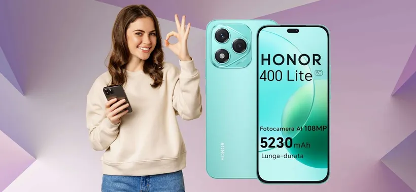 HONOR 400 Lite 5G da 256GB a soli 209€ è davvero conveniente (Amazon)