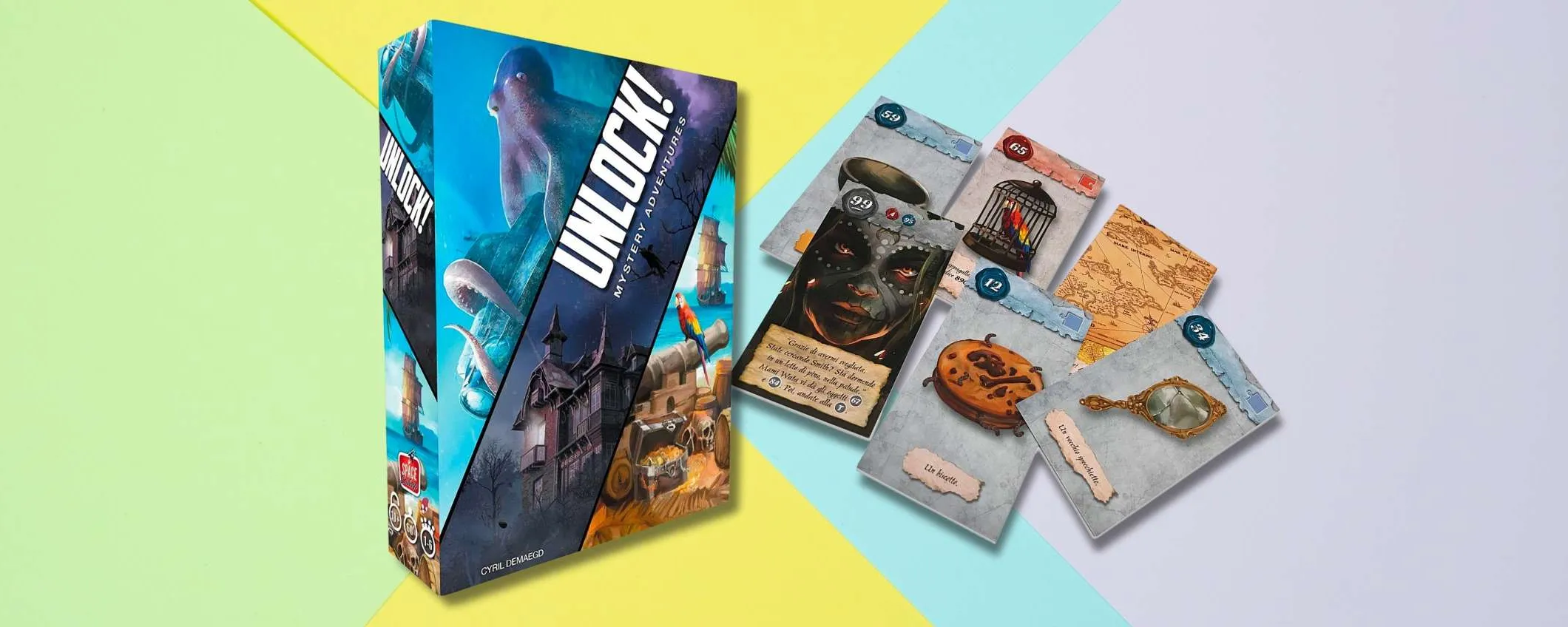 Asmodee Unlock! Kids – Gioco Da Tavolo Escape Room Per Bambini Dai 6 Anni, 3 Avventure In Italiano, 1-4 Giocatori