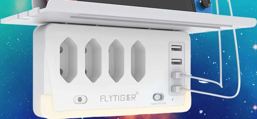 Multipresa 8 ingressi, mensola e luce: GENIALATA a 23€ su Amazon