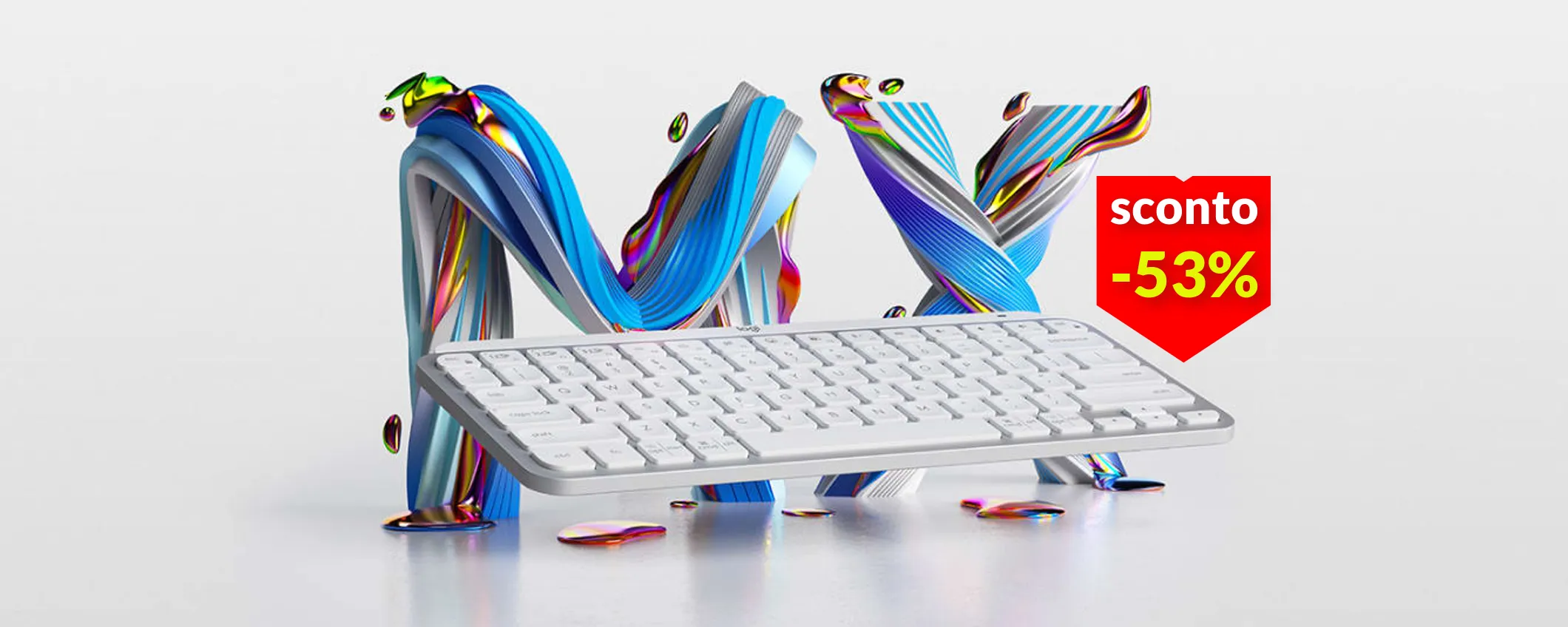 Tastiera Logitech multidispositivo e retroilluminata: mai costata così poco