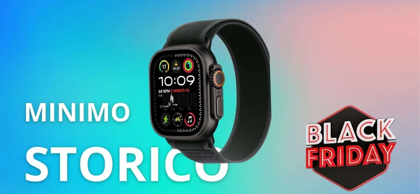 Apple Watch Ultra 2 (titanio nero) finalmente ad un prezzo top su Amazon
