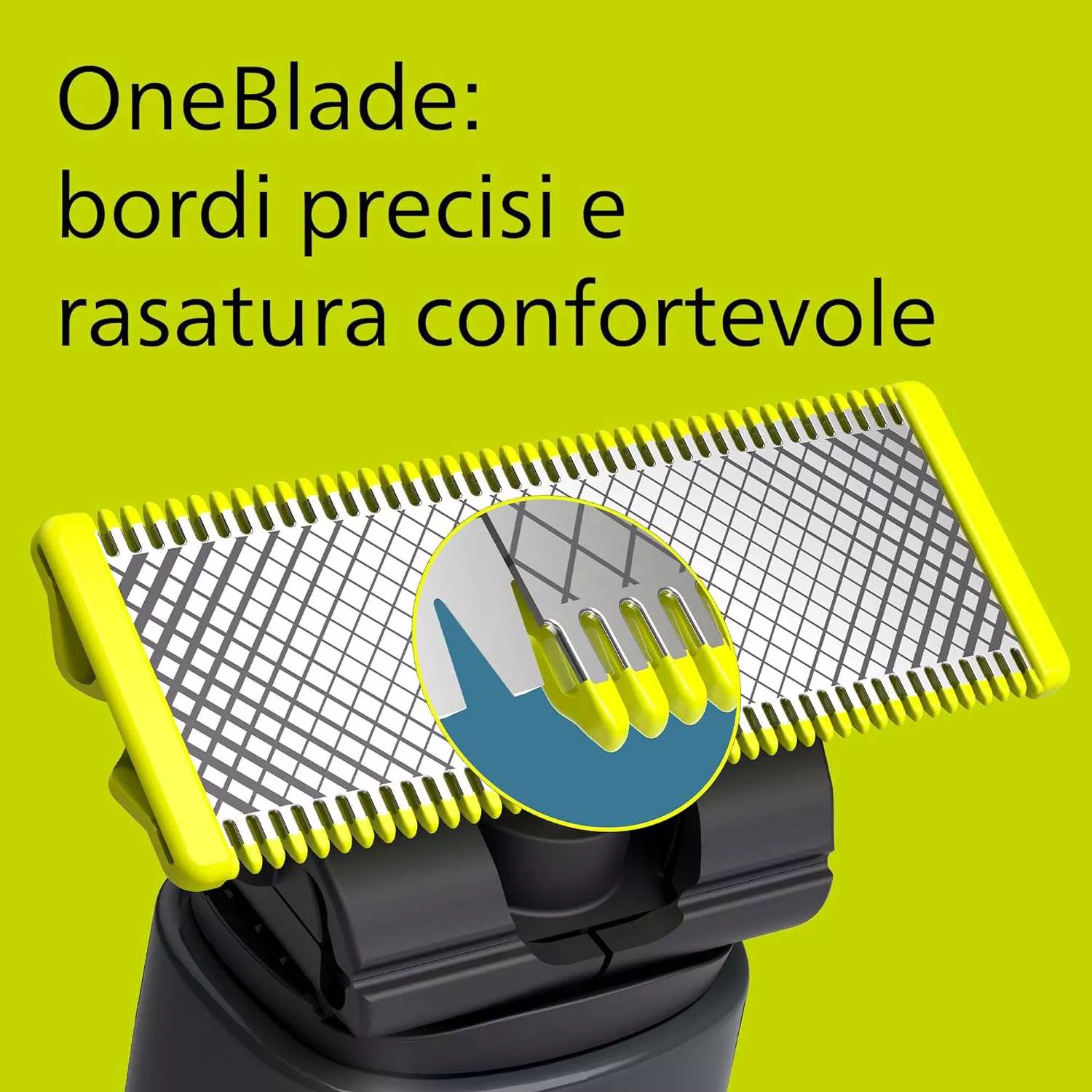 Philips OneBlade Original Hybrid Face - Regolabarba e rasoio elettrico 1  lama per il viso